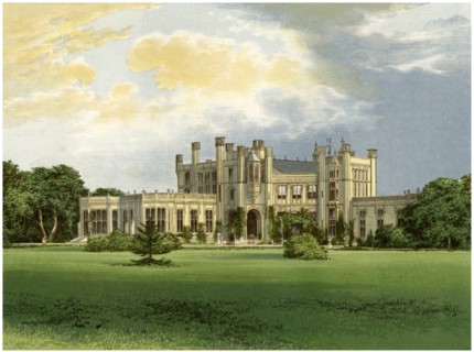 Highcliffe Castle, Dorset, home of the Marchioness of Waterford, c1880. Artist: Unknown