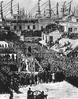 The hanging of Hetherington and Brace, San Francisco, 29th July 1856 (1954). Artist: Unknown