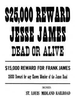 Wanted poster, c1868-1882 (1954). Artist: Unknown