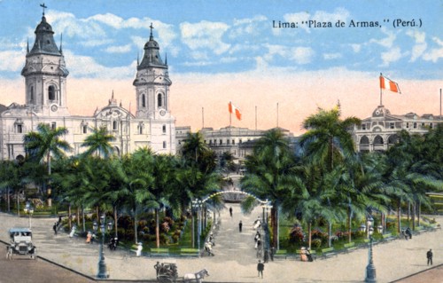 Plaza de Armas, Lima, Peru, early 20th century. Artist: Unknown