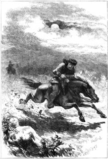 Pursuit of Paul Revere, the scout, 1775 (c1880). Artist: Unknown
