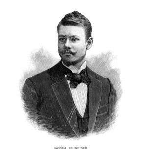 Sascha Schneider, German painter and printmaker, 1899. Artist: Unknown
