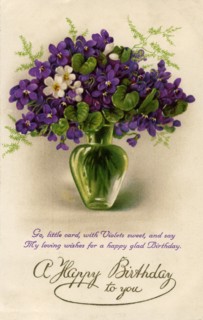 Birthday card, c1900-1929(?). Artist: Unknown