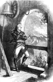 Benedict Arnold viewing the destruction of New London, 1781 (c1880). Artist: Unknown