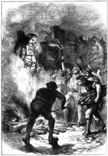 Burning John Jay's effigy, c1794 (c1880).Artist: Hooper