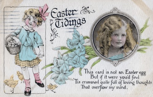 'Easter Tidings', greetings card, c1923. Artist: Unknown