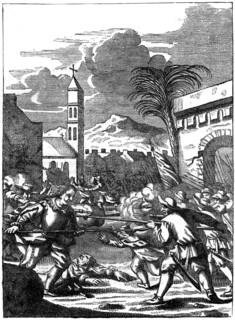 Sack of Puerto Principe, Hispaniola, by Captain Morgan, 1667 (c1880). Artist: Unknown
