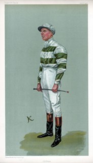 John Evelyn Watts, British jockey, 1903.Artist: Ao