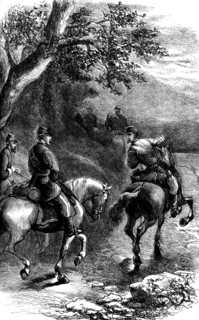 Night march on Harper's Ferry, Virginia, c1861 (c1880). Artist: Unknown