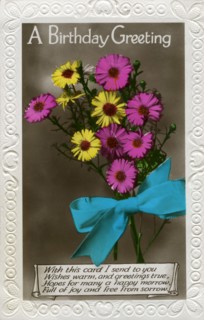 Birthday card, c1910-1939(?). Artist: Unknown