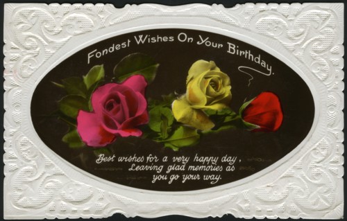 Birthday card, c1900-1939(?). Artist: Unknown