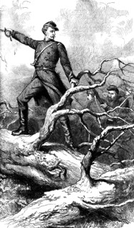 Major Theodore Winthrop at Big Bethel, Virginia, 1861 (c1880). Artist: Unknown