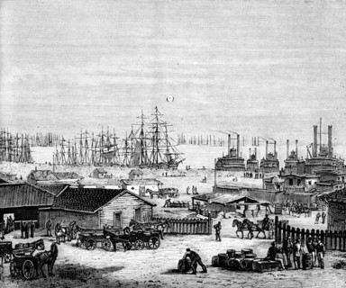 The banks of the Mississippi, c1860s (c1880). Artist: Unknown