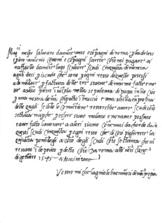 Letter by Michelangelo Buonarroti, 1545 (1865).Artist: Frederick George Netherclift