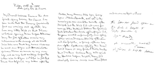 Letter by Admiral Lord Nelson to Lady Hamilton, 1805 (1865).Artist: Frederick George Netherclift