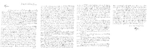 Letter by Samuel Pepys to John Jackson, Esq, 1700 (1865).Artist: Frederick George Netherclift
