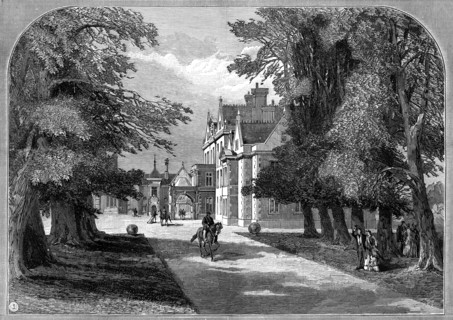 East front and principal entrance, Sandringham, Norfolk, 1887. Artist: Unknown