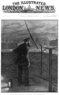 London fires, 1887. Artist: Unknown
