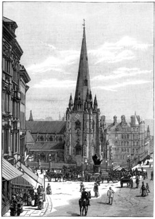 Church of St Martin in the Bull Ring, Birmingham, West Midlands, 1887. Artist: Unknown
