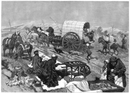 'The ladies' omnibus, Kashgar', Central Asia, 1875.Artist: W Palmer