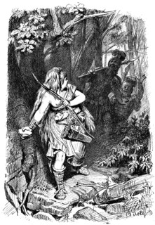 'A Teuton maiden pursued by Romans', c1880-1882. Artist: Karl Theodor von Piloty