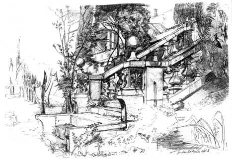 'The Garden near Rome', 1848 (c1880-1882).Artist: James Clarke Hook