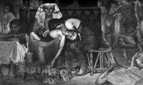 'The Death of the First Born', 1872 (c1880-1882).Artist: A Mongin