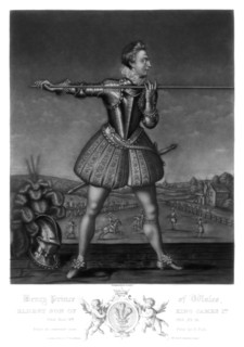 Henry, Prince of Wales, eldest son of King James I, 1816.Artist: Robert Dunkarton