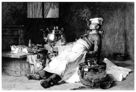 'After the Day's Work', 1895.Artist: E Decizy