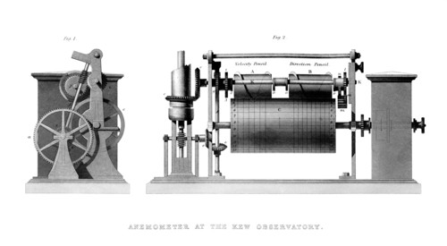 Anemometer at the Kew Observatory, 1866. Artist: Unknown