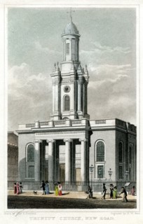 Trinity Church, Euston Road, St Pancras, London, 1828.Artist: HW Bond