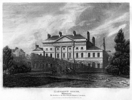 Lansdowne House, Westminster, London, 1815.Artist: J Shury