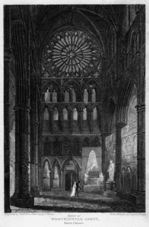 Poets' Corner, Westminster Abbey, London, 1815.Artist: Lewis