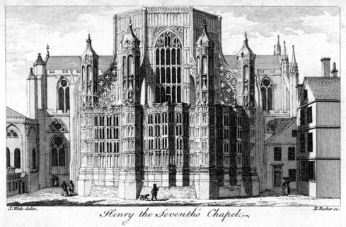 Henry VII Chapel, Westminster Abbey, London, 18th century.Artist: Edward Rooker
