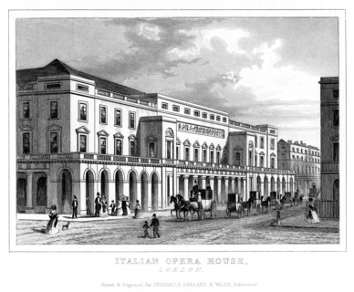 Italian Opera House, Haymarket, Westminster, London, late 18th - early 19th century. Artist: Unknown