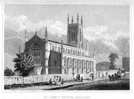 St John's Church, Holloway, London. Artist: Unknown