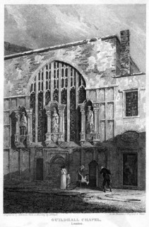 Guildhall Chapel, City of London, 1815.Artist: H Hobson