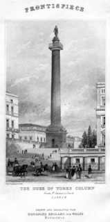The Duke of York's Column from St James's Park, Westminster, London, 19th century. Artist: Unknown