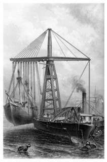 Steam Derrick, 1866. Artist: Unknown