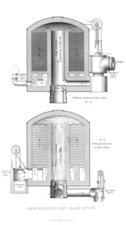 Regenerative Hot-Blast Stove, 1866. Artist: Unknown