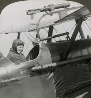 Sopwith Scout with photographic gun mounted on the upper wing, World War I, 1914-1918.Artist: Realistic Travels Publishers