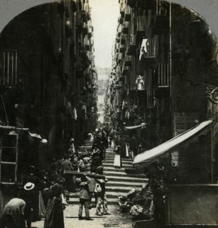 Gradoni di Chiaia, Naples, Italy.Artist: The Fine Art Photographers Co