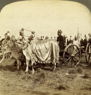 Silver cannon of the Maharaja of Baroda, Delhi, India.Artist: Underwood & Underwood