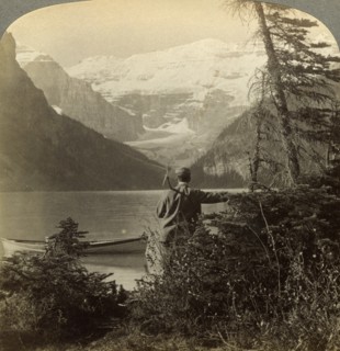 Mount Victoria, Rocky Mountains, Alberta, Canada.Artist: Underwood & Underwood
