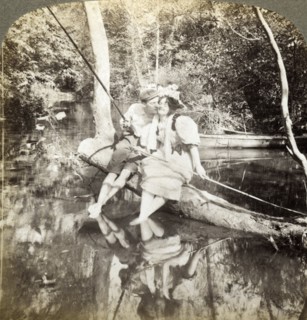 'A Fishing Smack'.Artist: Underwood & Underwood