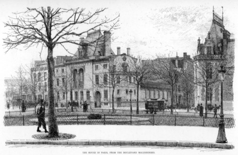'The House in Paris, from the Boulevard Malesherbes', c1880-1882.Artist: Jean Louis Ernest Meissonier
