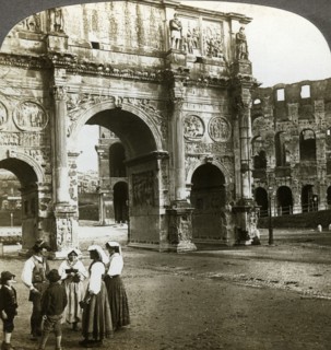 Arch of Constantine, Rome, Italy.Artist: Underwood & Underwood