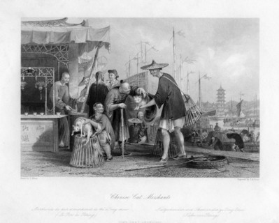 'Chinese Cat Merchants', 19th century.Artist: TA Prior