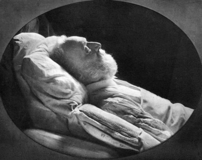 Victor Hugo, French author, on his deathbed, 22nd May 1885. Artist: Unknown