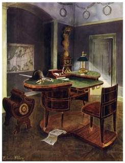 Campaign desk of Napoleon I, Chateau de la Malmaison, France, 1911-1912.Artist: Edwin Foley